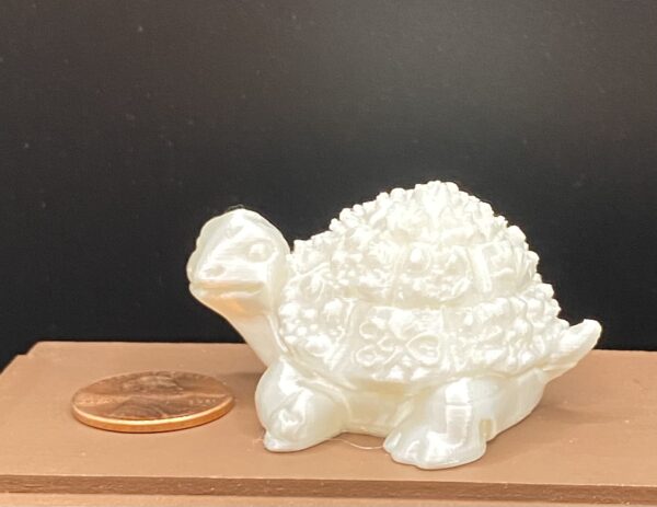 Miniature Ornate Turtle Statue
