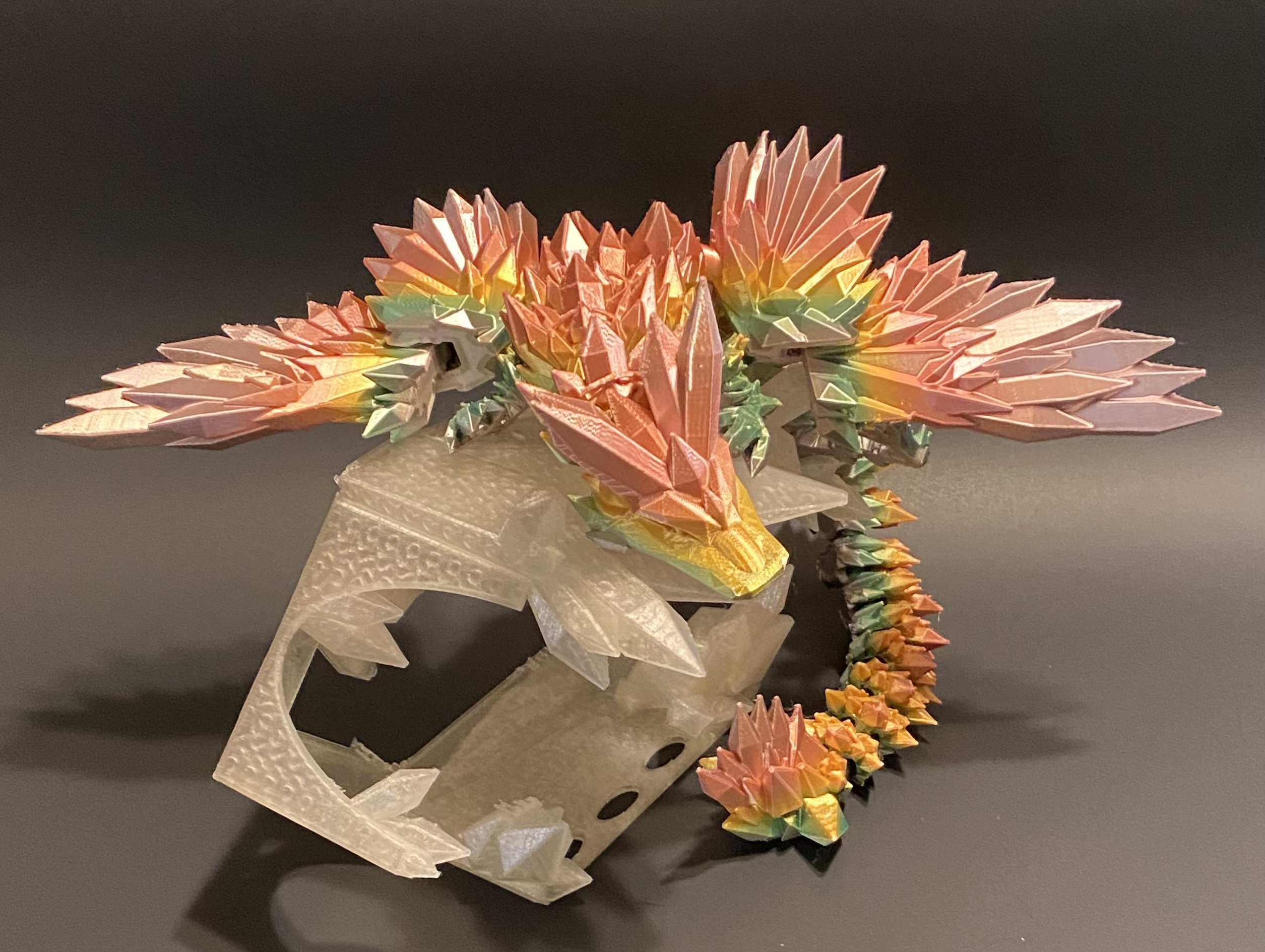 Articulated Winged Crystal Dragon From Forest Fairy Miniatures and 3D Prints