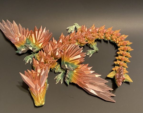 Articulated Winged Crystal Dragon
